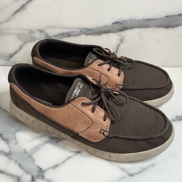 Skechers | Men's Brown Go Glide High Seas Slip On Comfort Loafer Sz 12 - Picture 1 of 7